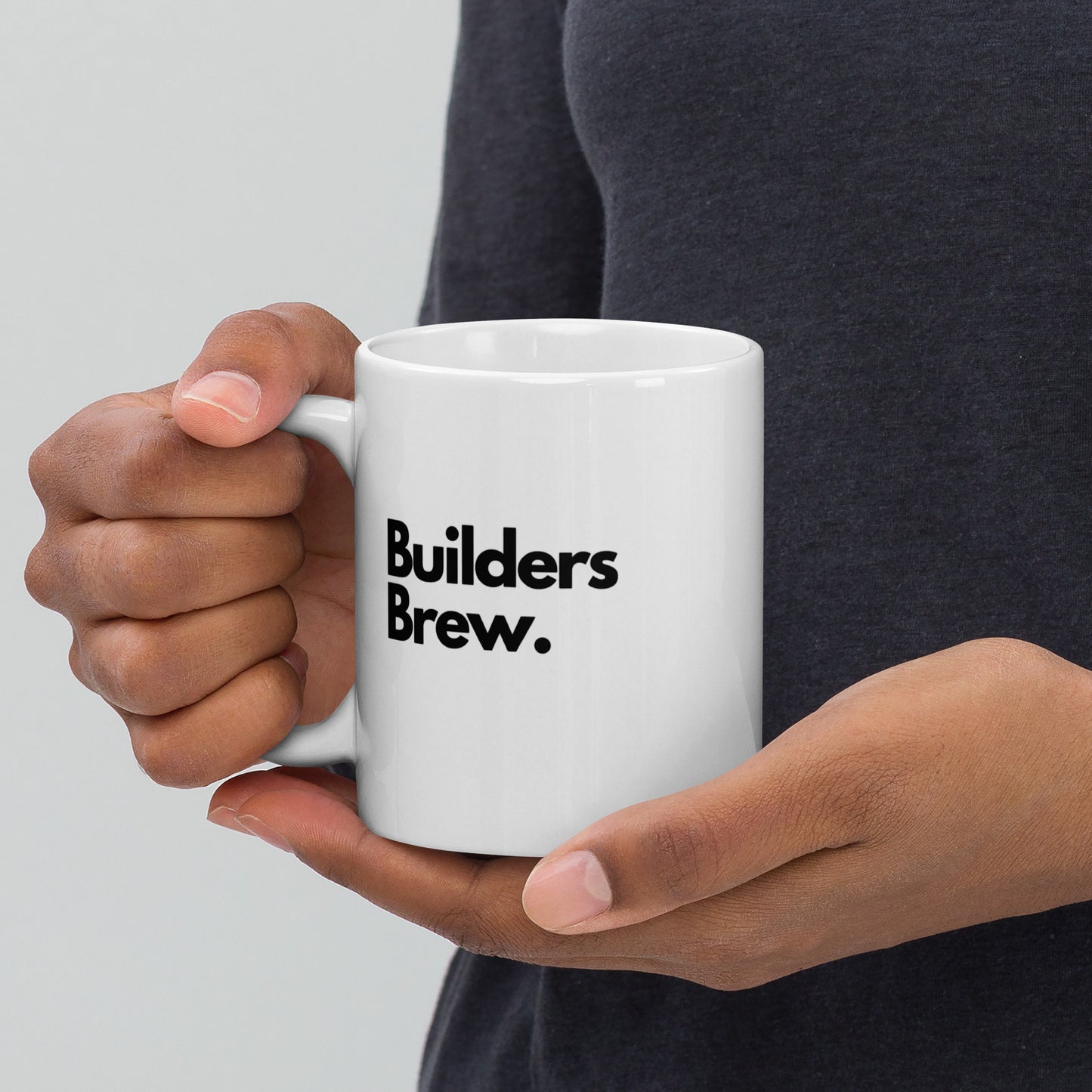 'Builders Brew' White Mug