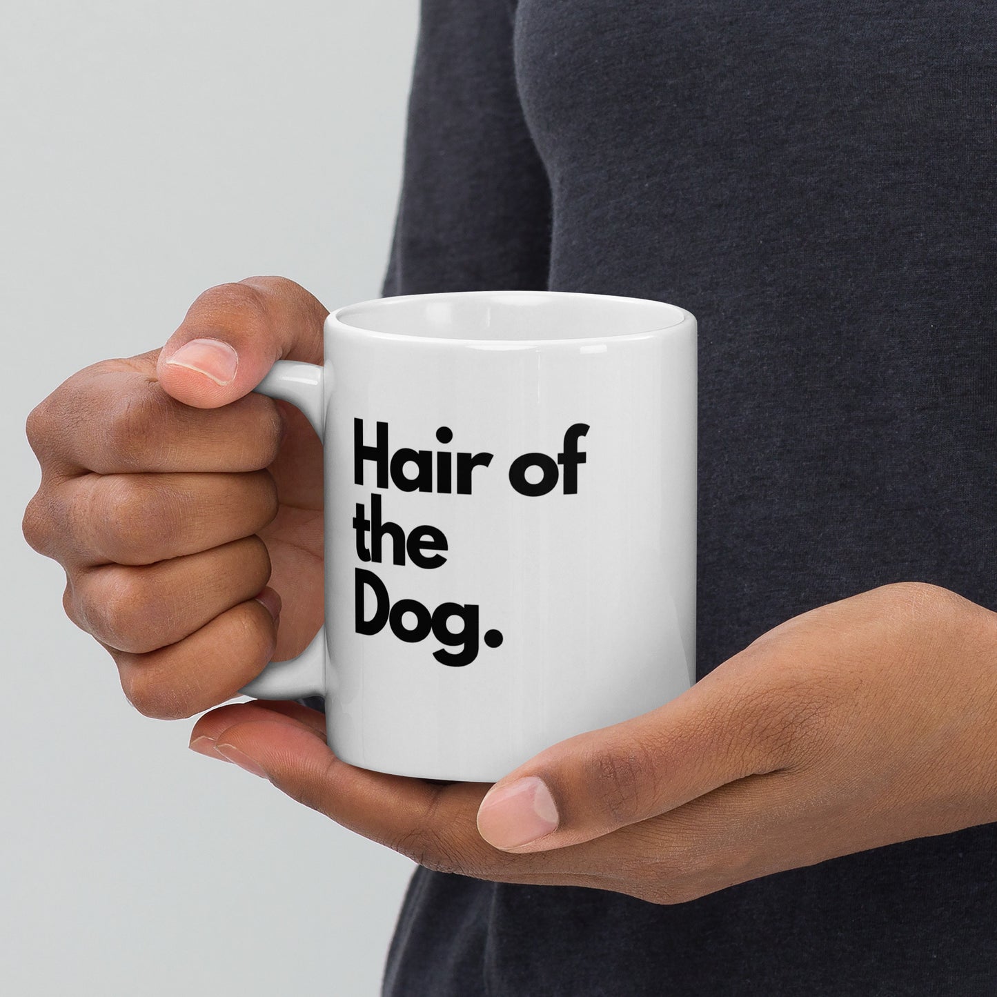 'Hair of the Dog' 11oz White Glossy Mug