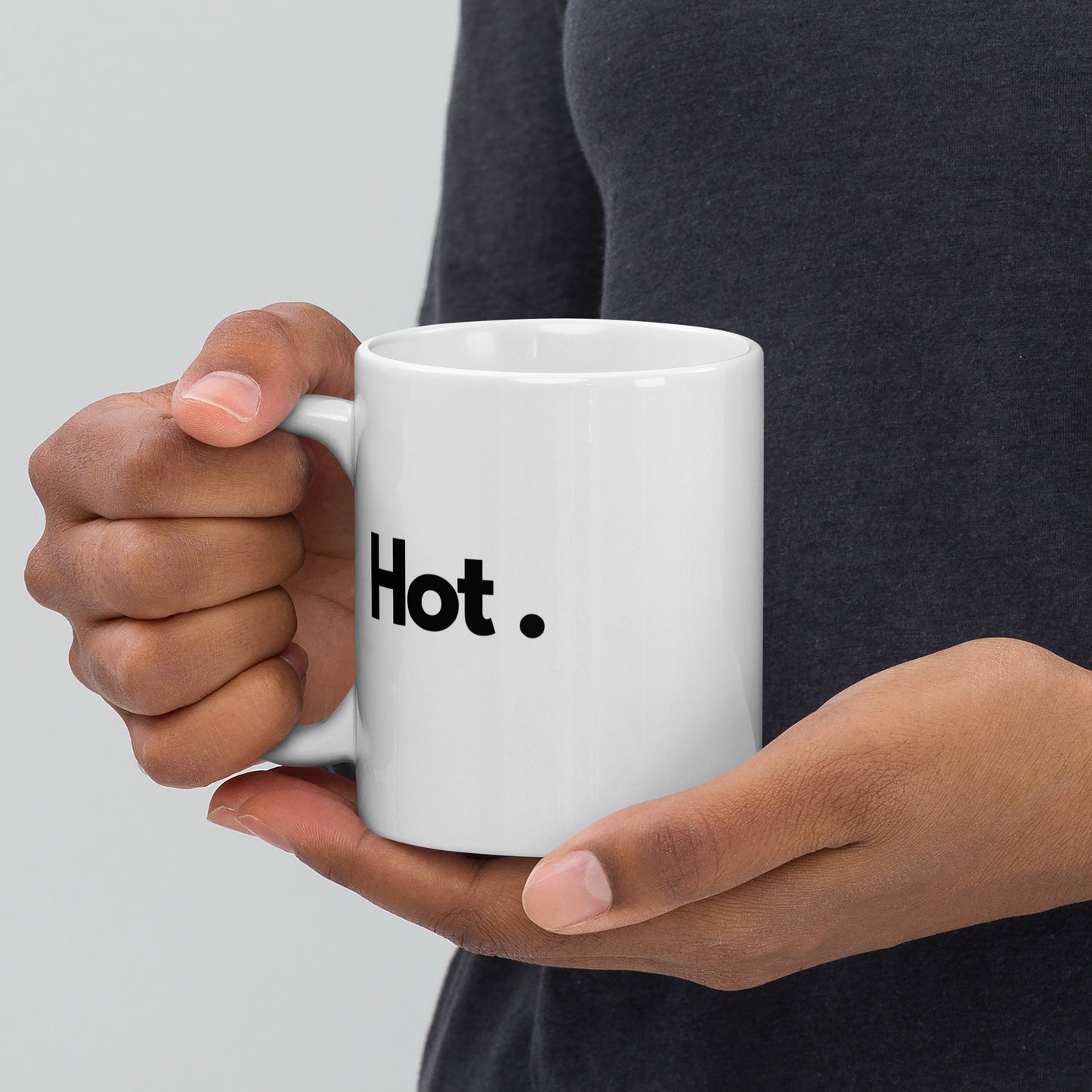 'Hot.' 11oz White Glossy Mug