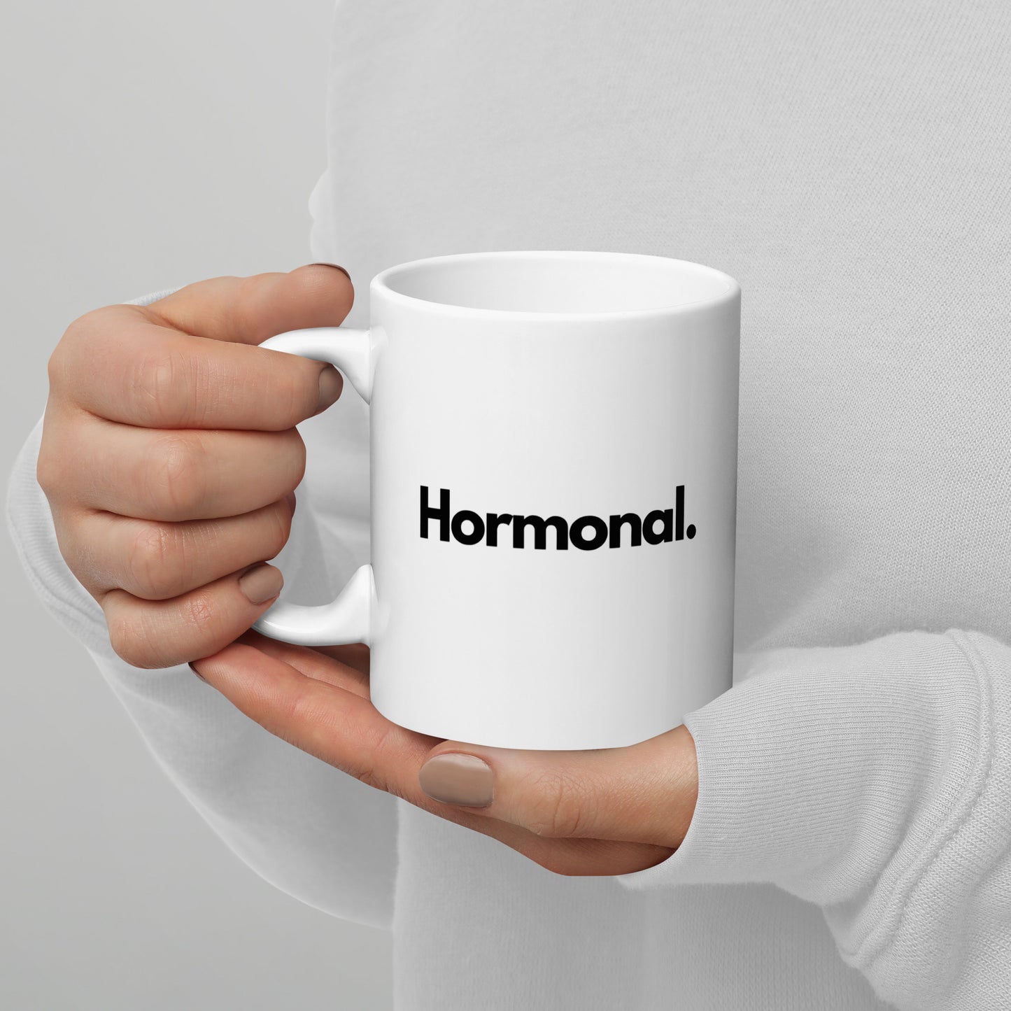 Hormonal. 11oz White Glossy Mug