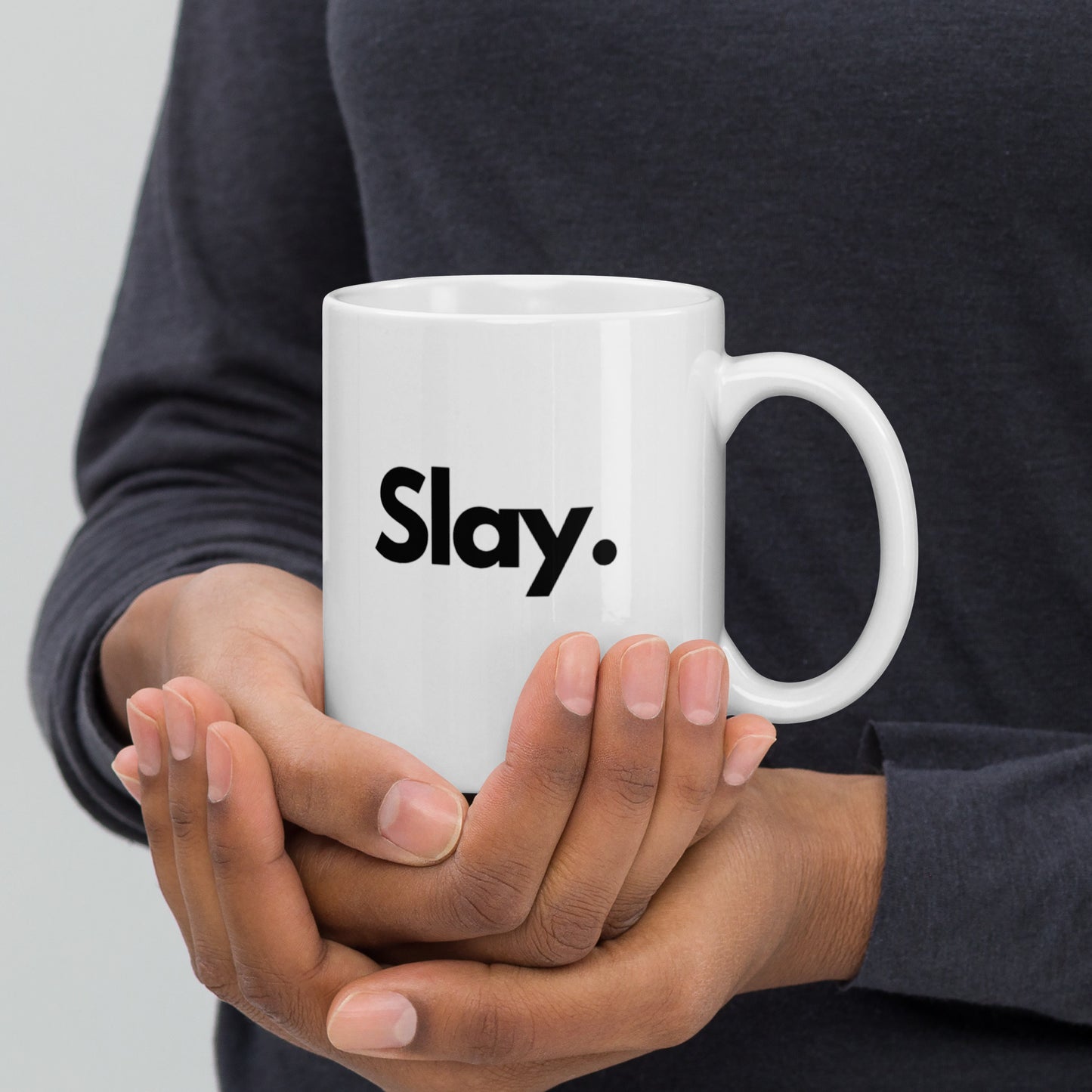 'Slay' 11oz White Glossy Mug