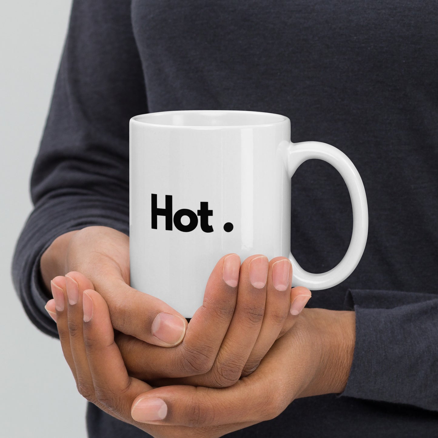 'Hot.' 11oz White Glossy Mug