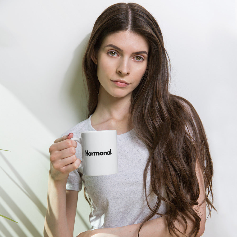 Hormonal. 11oz White Glossy Mug